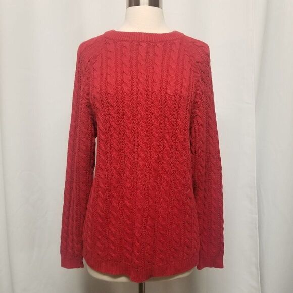 Vintage L. S. A. Classics Cable Knit Sweater Red - Picture 1 of 5